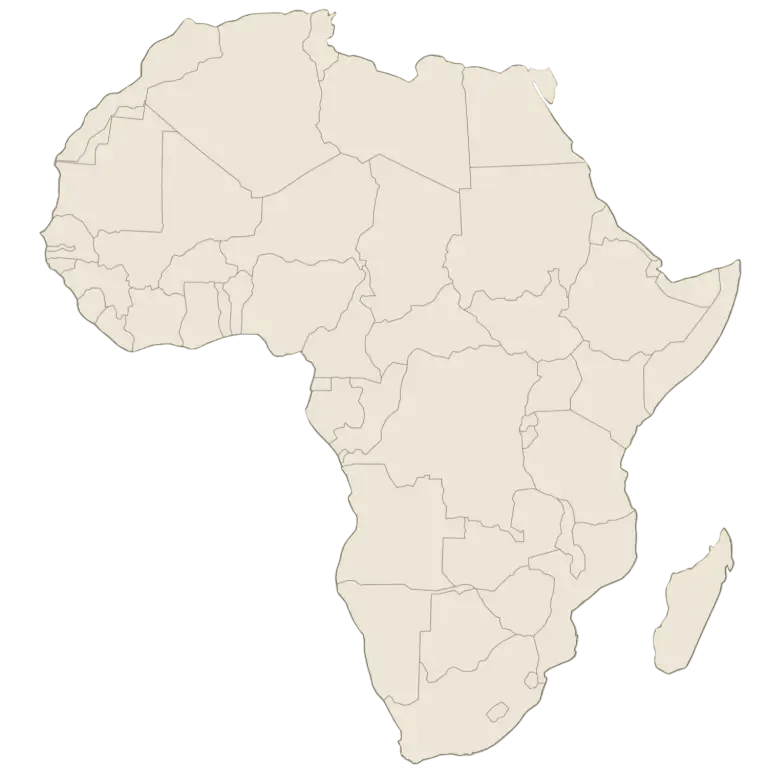 africa map gold